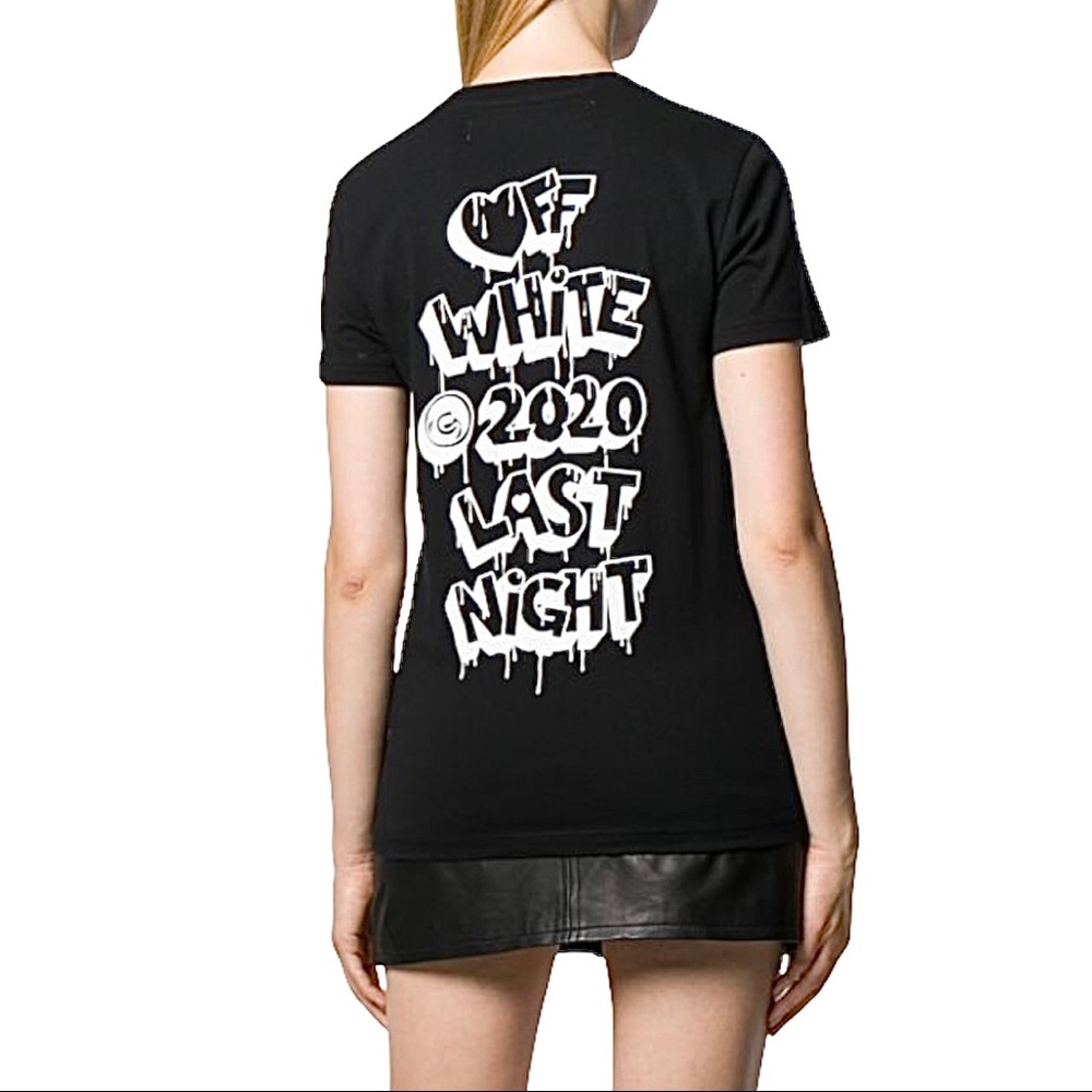 Off-White Graphic Design T-Shirt size XXS black